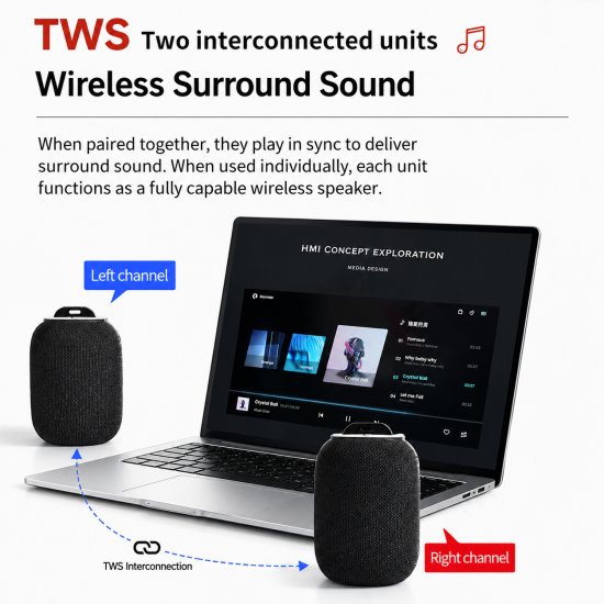 Portable Clip-On Bluetooth Speaker - Image 9