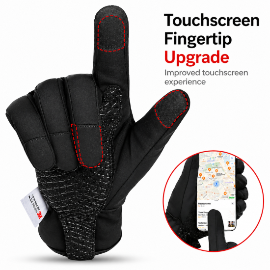 Insulated Touchscreen Winter Gloves - Image 2