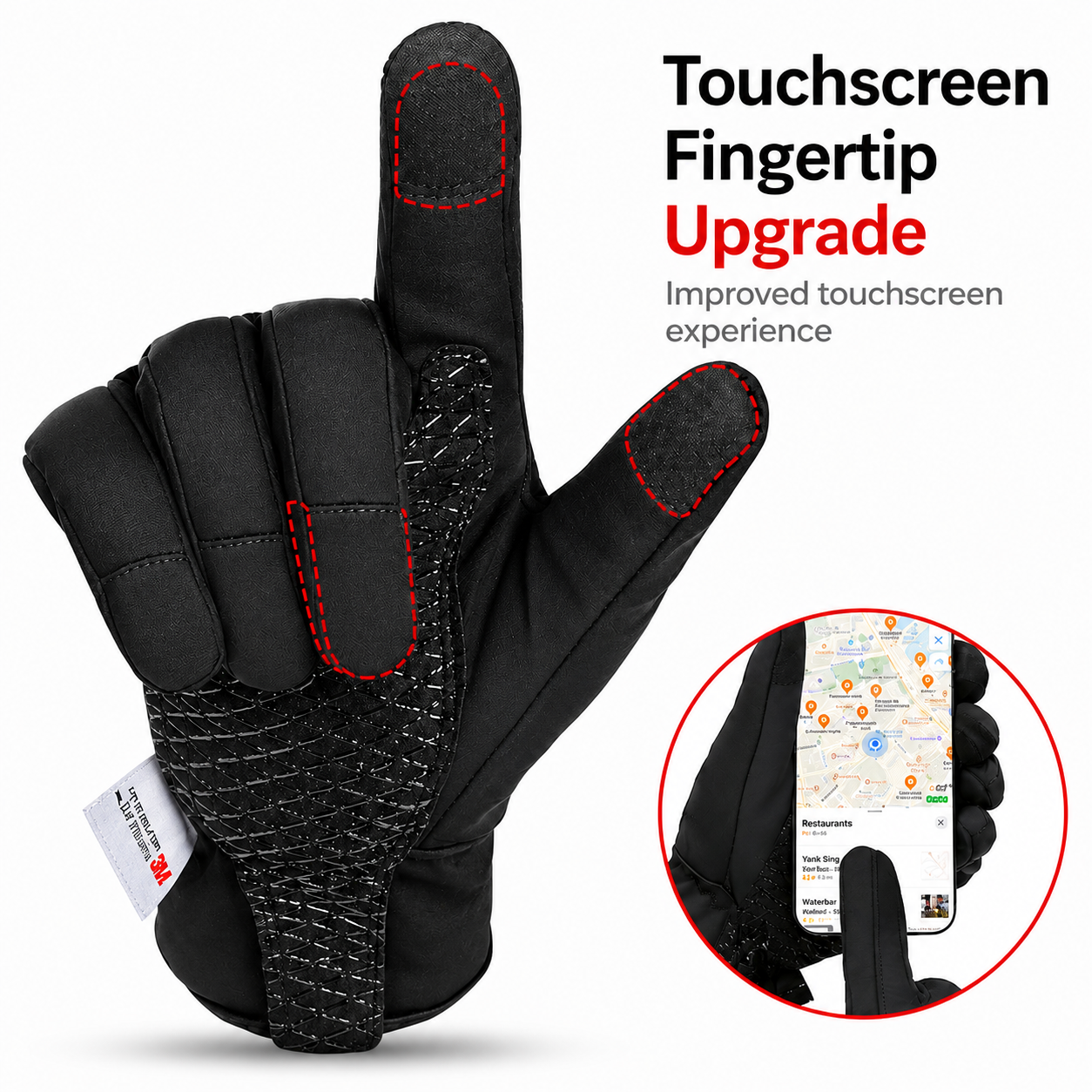 Insulated Touchscreen Winter Gloves - Image 2