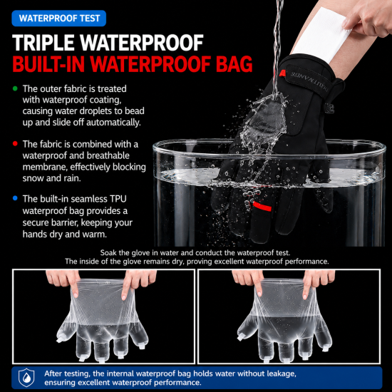 Insulated Touchscreen Winter Gloves - Image 5