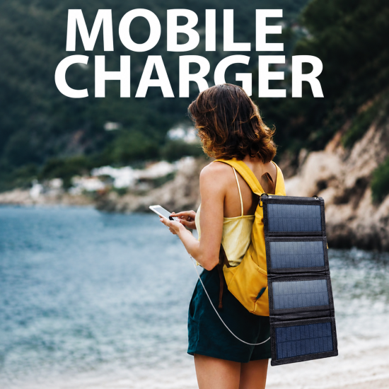 Foldable Solar Panel with USB Charging - Image 2