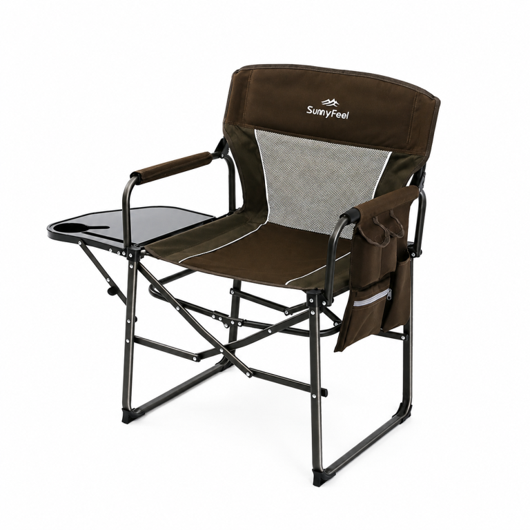 Foldable Director Chair with Side Table