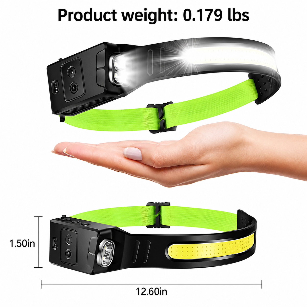 Rechargeable Motion-Sensor LED Headlamp - Image 6