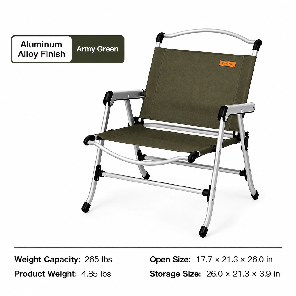 Aluminum Kermit-Style Camping Chair - Image 6