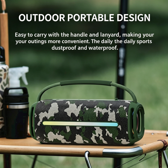 Portable Bluetooth Speaker with RGB Lighting - Image 3