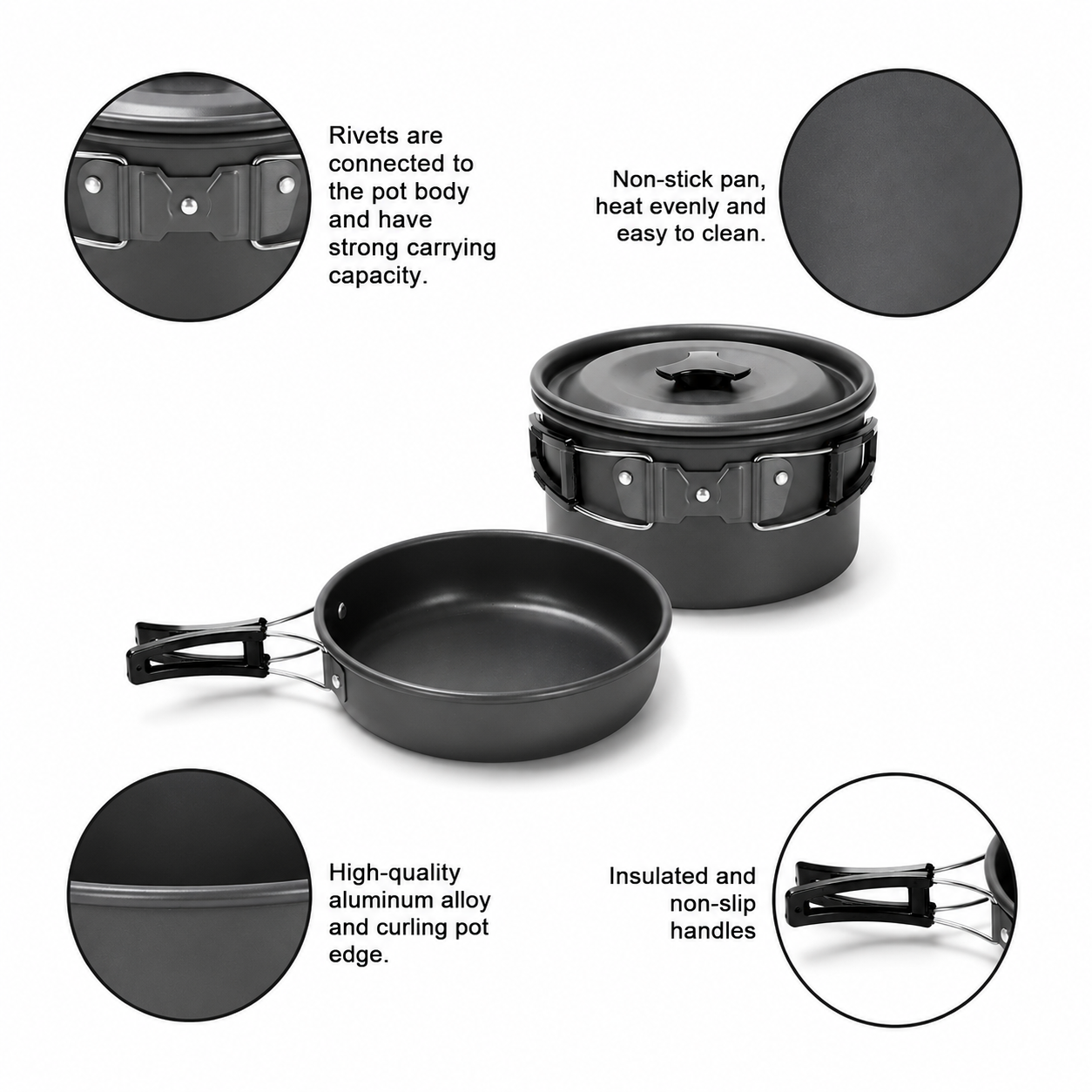 2–3 Person Camping Cookware Set - Image 4