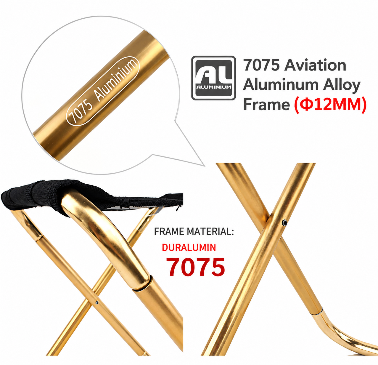 Lightweight Folding Camping Stool - Image 5