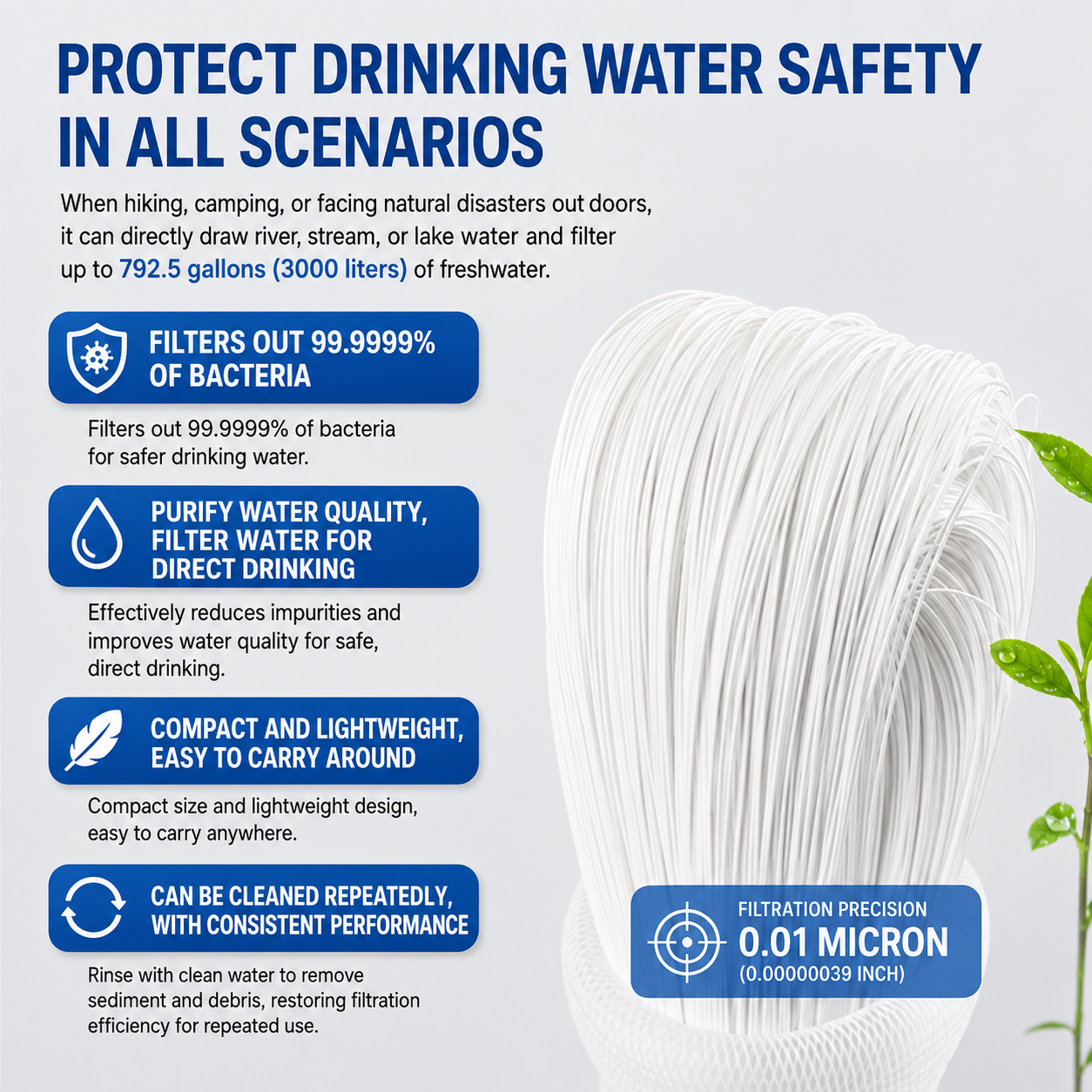 Portable Emergency Survival UF Water Purifier - Image 3