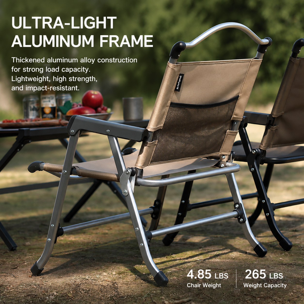 Aluminum Kermit-Style Camping Chair - Image 2