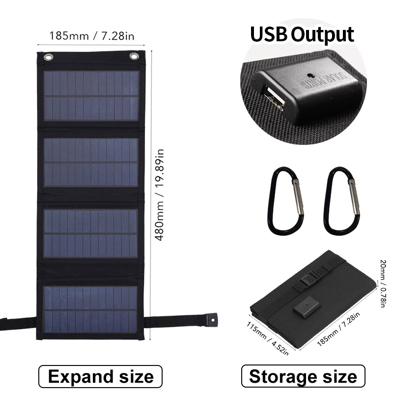 Foldable Solar Panel with USB Charging - Image 12