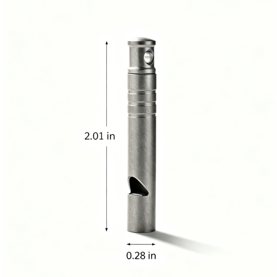 Pealess Titanium Emergency Whistle - Image 6