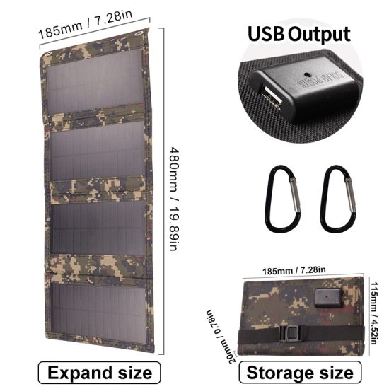 Foldable Solar Panel with USB Charging - Image 13