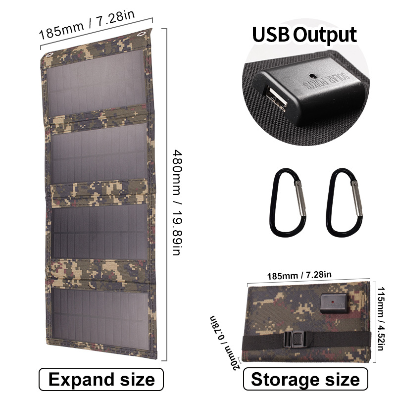 Foldable Solar Panel with USB Charging - Image 13