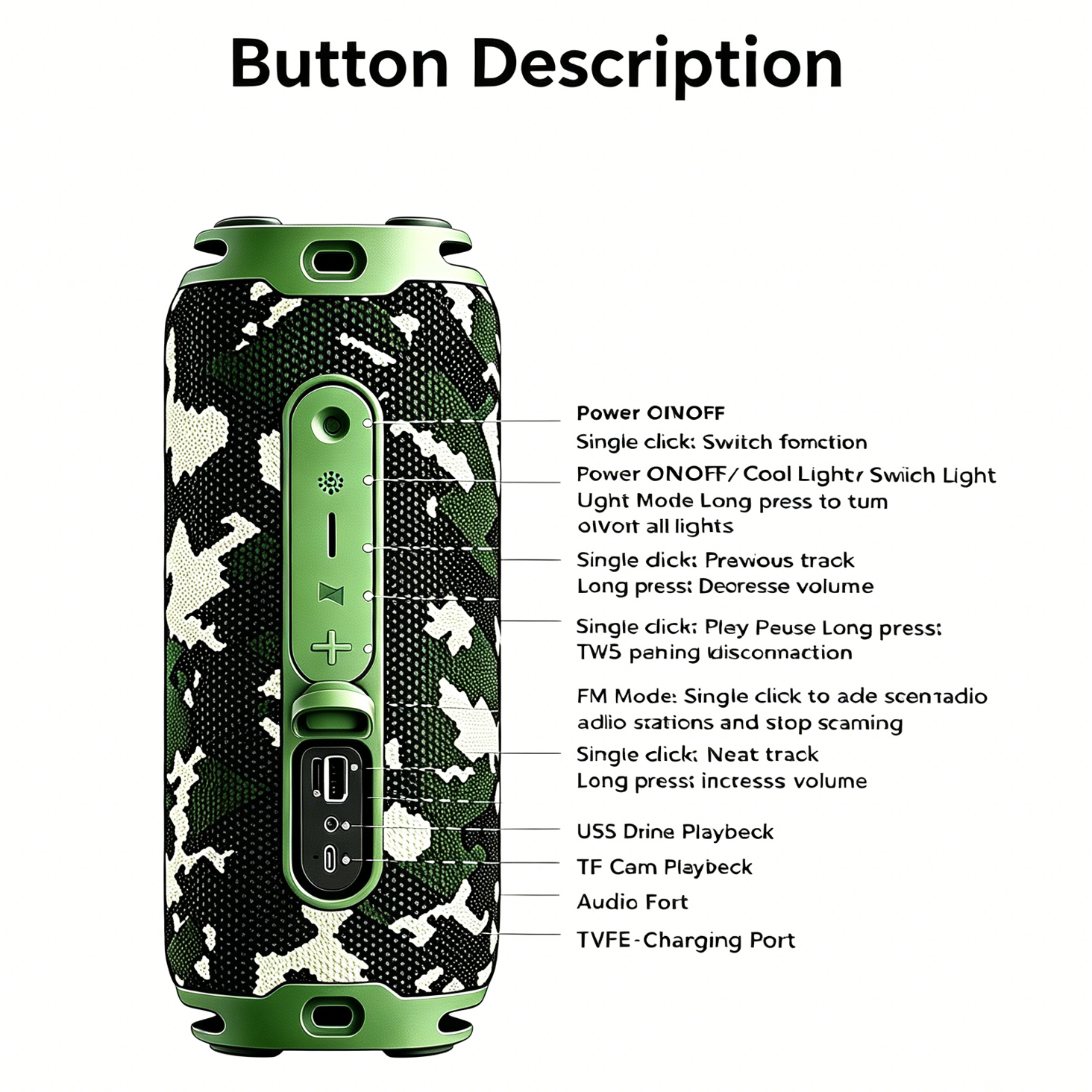 Portable Bluetooth Speaker with RGB Lighting - Image 10
