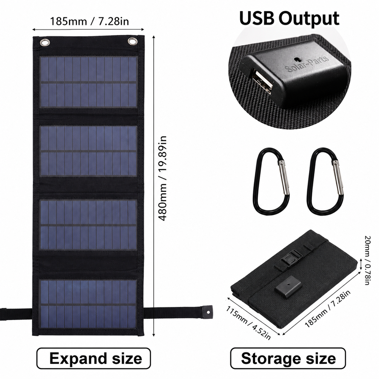 Foldable Solar Panel with USB Charging - Image 4