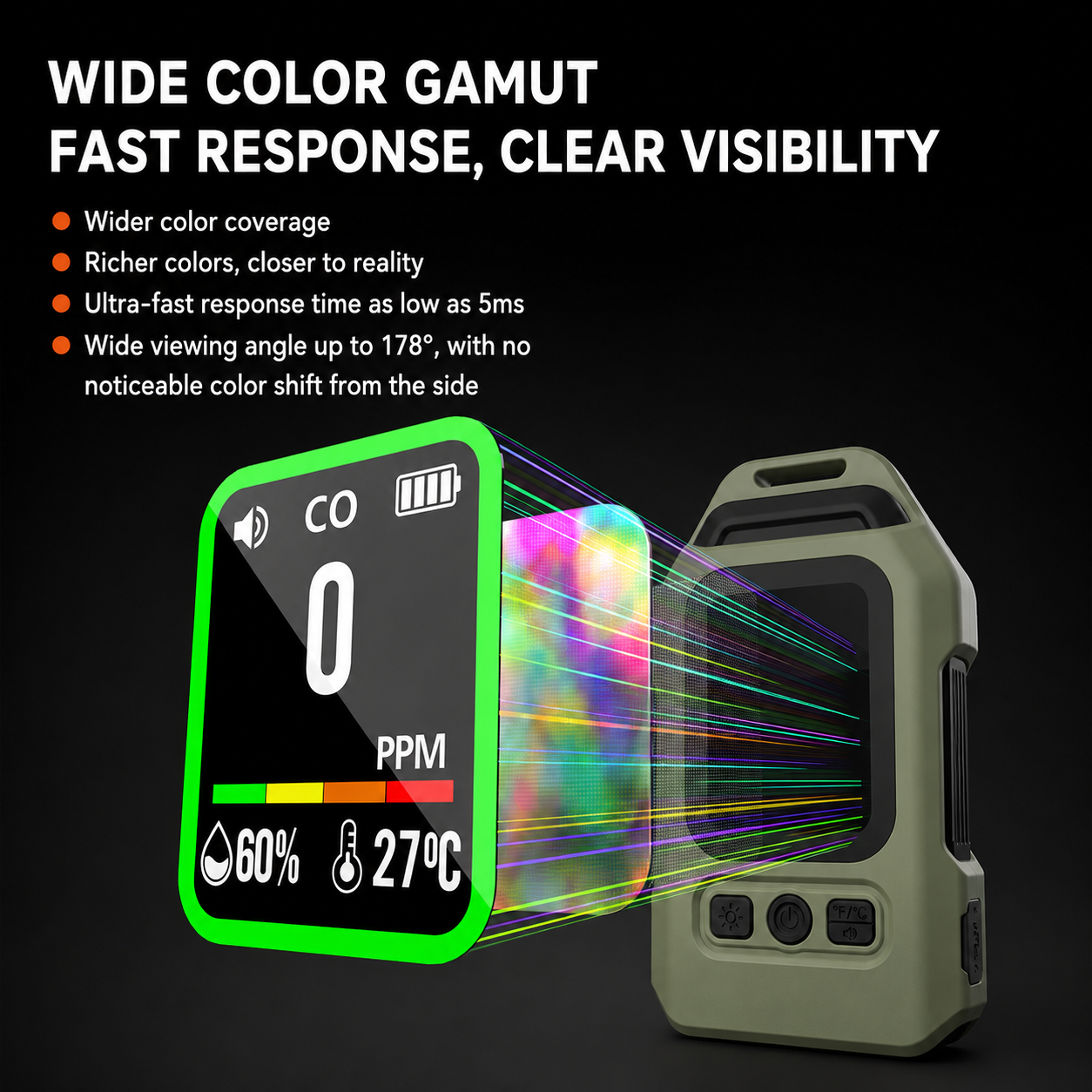Portable CO & CO₂ Environmental Monitor - Image 5