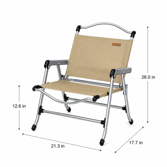 Aluminum Kermit-Style Camping Chair - Image 8
