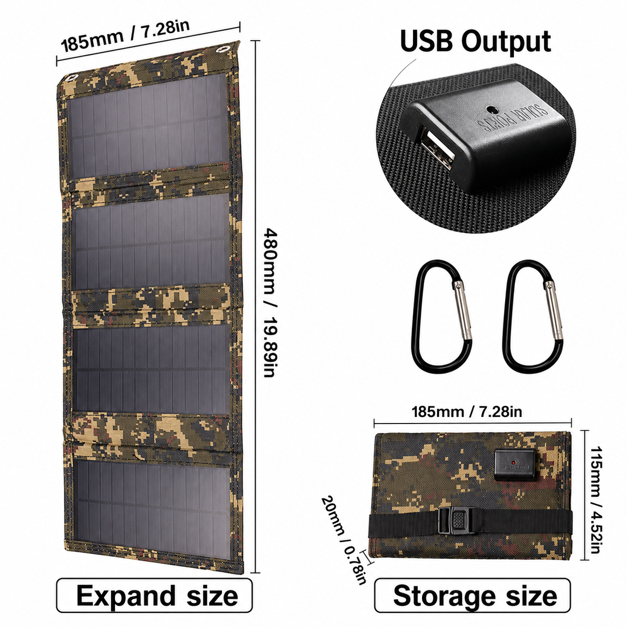 Foldable Solar Panel with USB Charging - Image 5