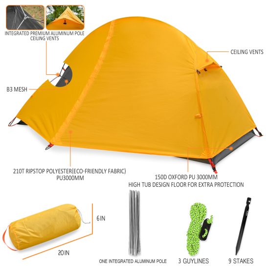 Lightweight One-Person Backpacking Tent - Image 7