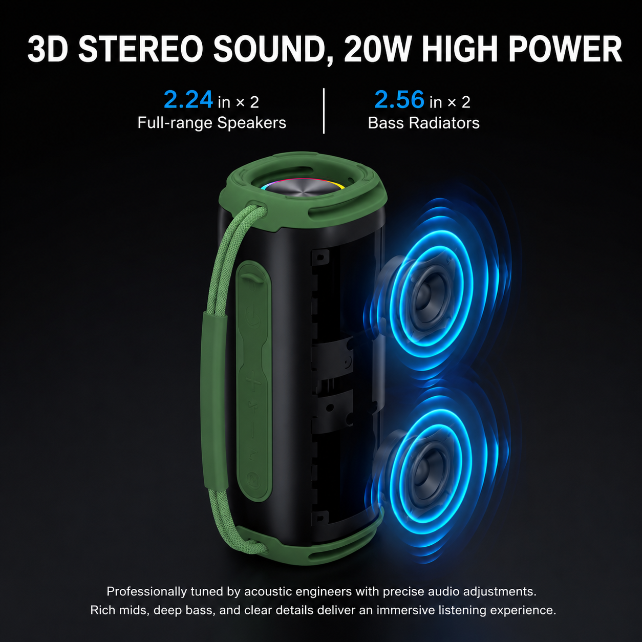 Portable Bluetooth Speaker with RGB Lighting - Image 6