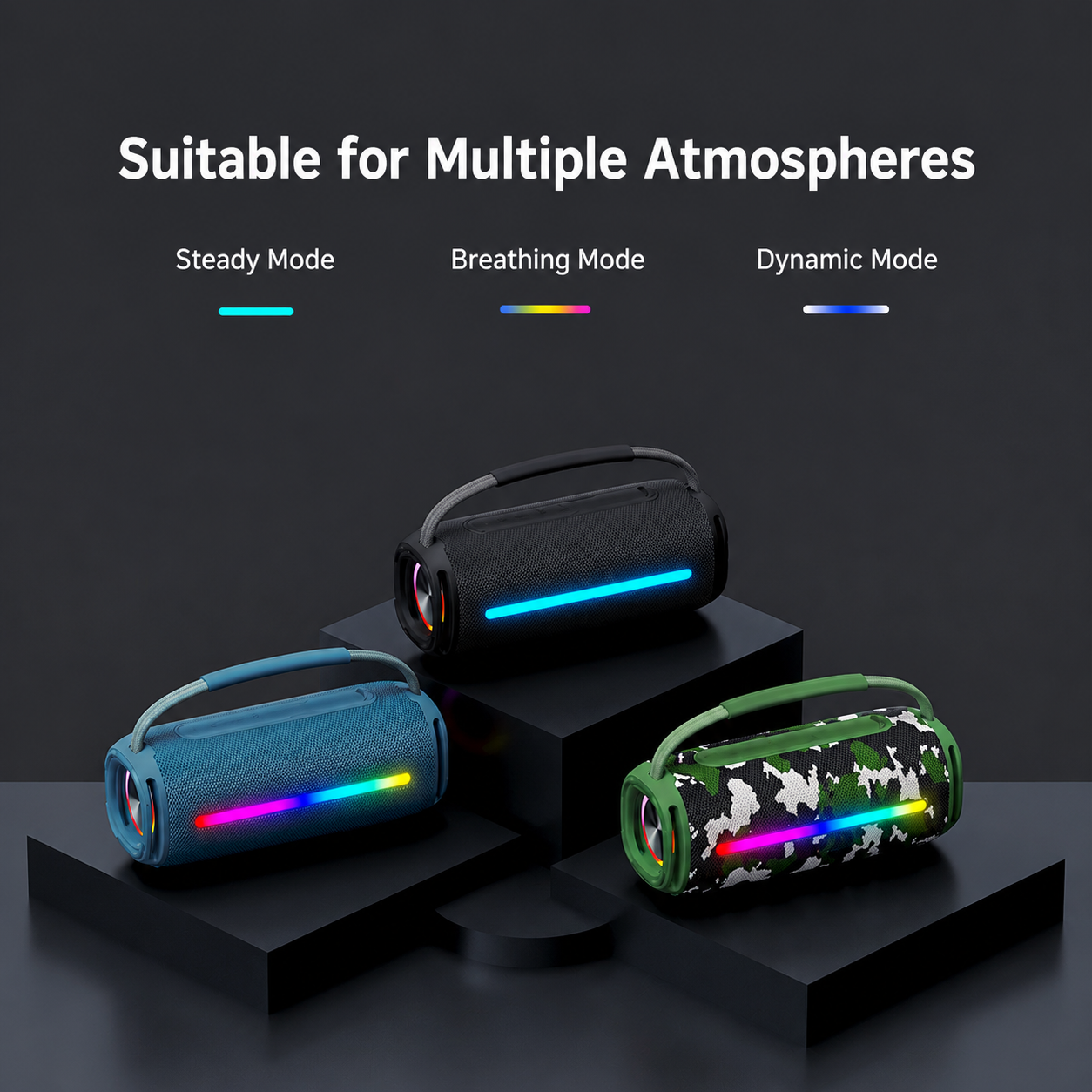 Portable Bluetooth Speaker with RGB Lighting - Image 7
