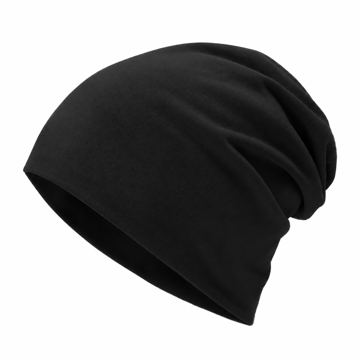 Oversized Double-Layer Cotton Beanie - Image 1