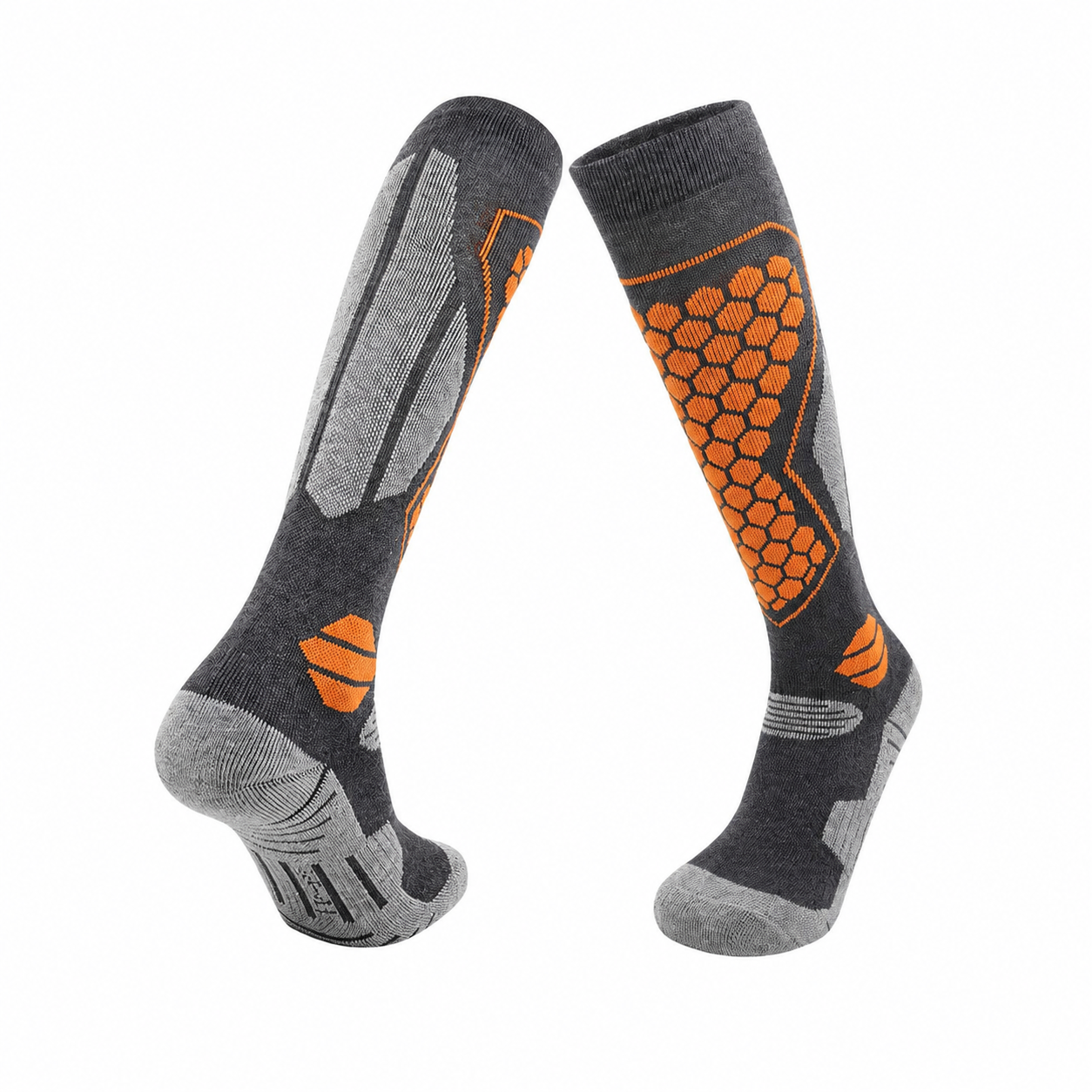 Knee-High Merino Wool Blend Ski Socks - Image 1