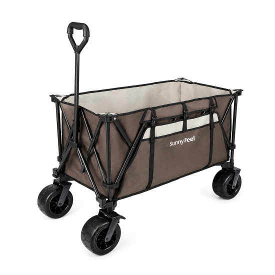 Wide-Wheel Foldable Camping Wagon