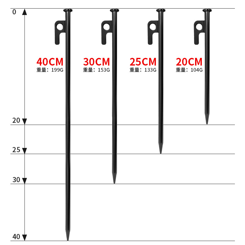 Steel Tent & Tarp Ground Stakes - Image 8