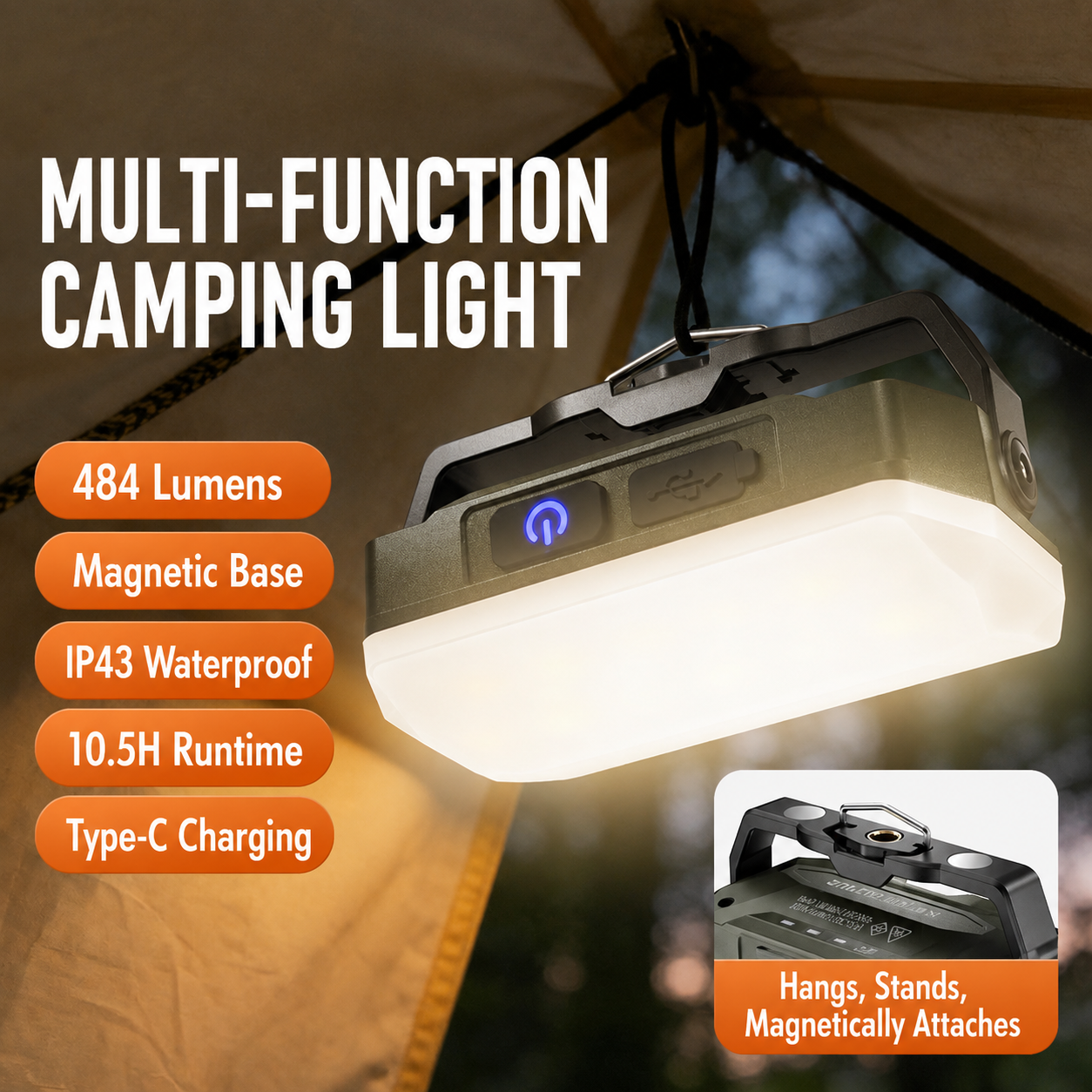 Magnetic Multi-Function Outdoor Light - Image 2