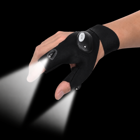 Hands-Free LED Flashlight Gloves - Image 2