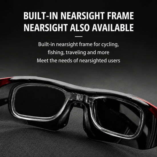 5-Lens Interchangeable Cycling Sunglasses Set - Image 5