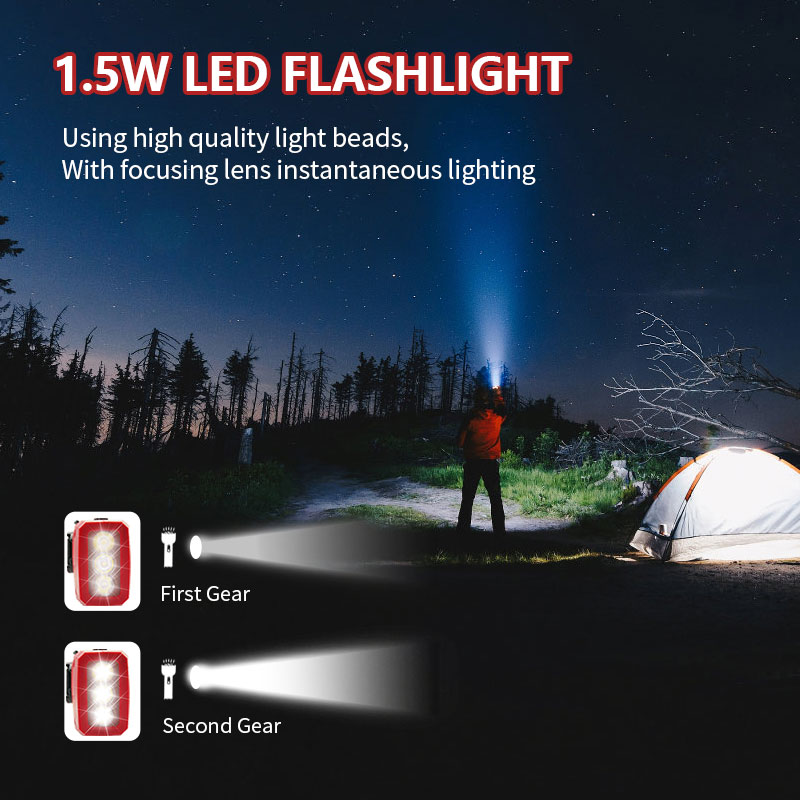 Solar Hand-Crank Emergency Radio with Flashlight - Image 4