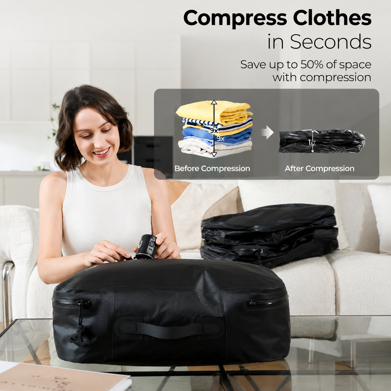 Waterproof Vacuum Seal Storage Bag - Image 2