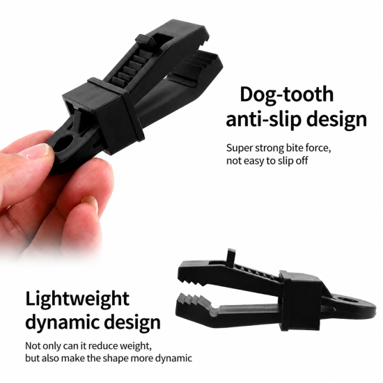 Adjustable Sliding Tent Fabric Clips - Image 4