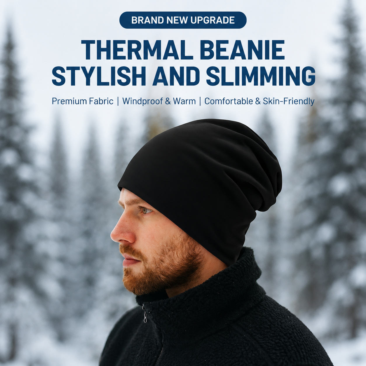 Oversized Double-Layer Cotton Beanie - Image 2