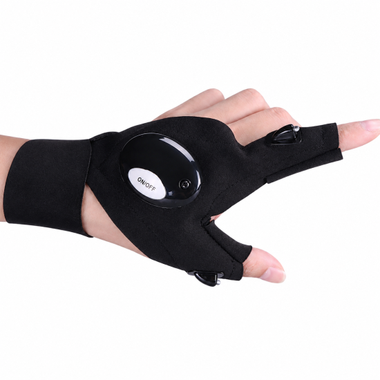 Hands-Free LED Flashlight Gloves - Image 3