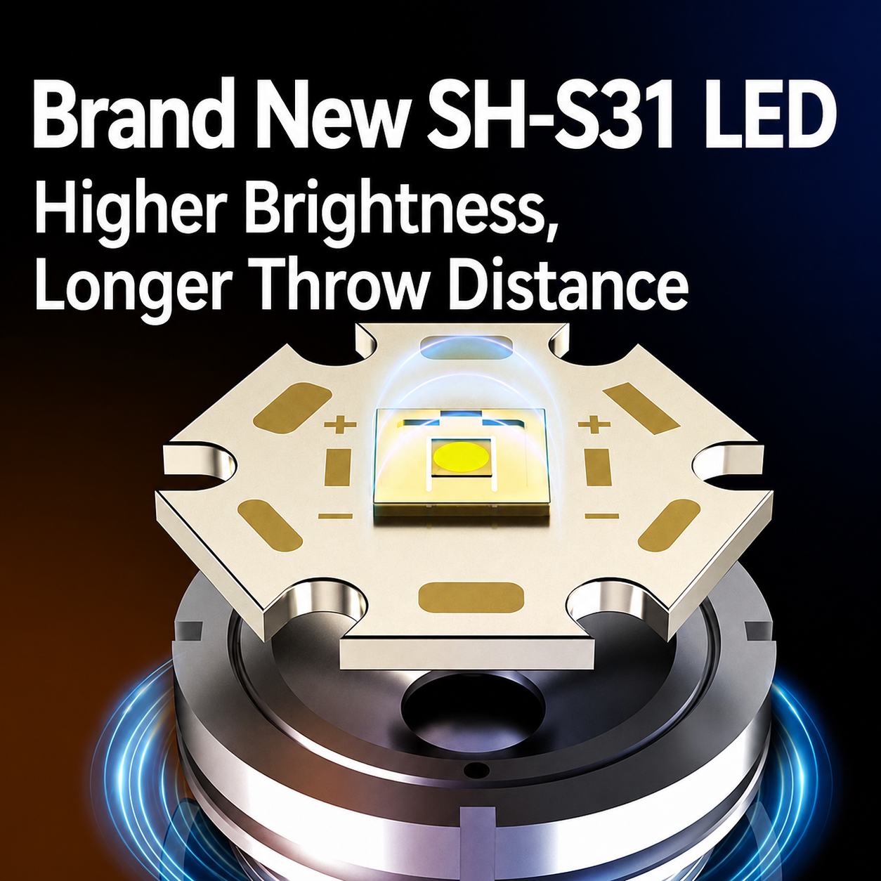 High-Lumen Zoomable Aluminum Flashlight - Image 3