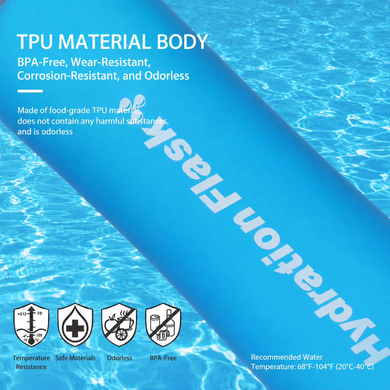 Collapsible TPU Hydration Bottle - Image 3