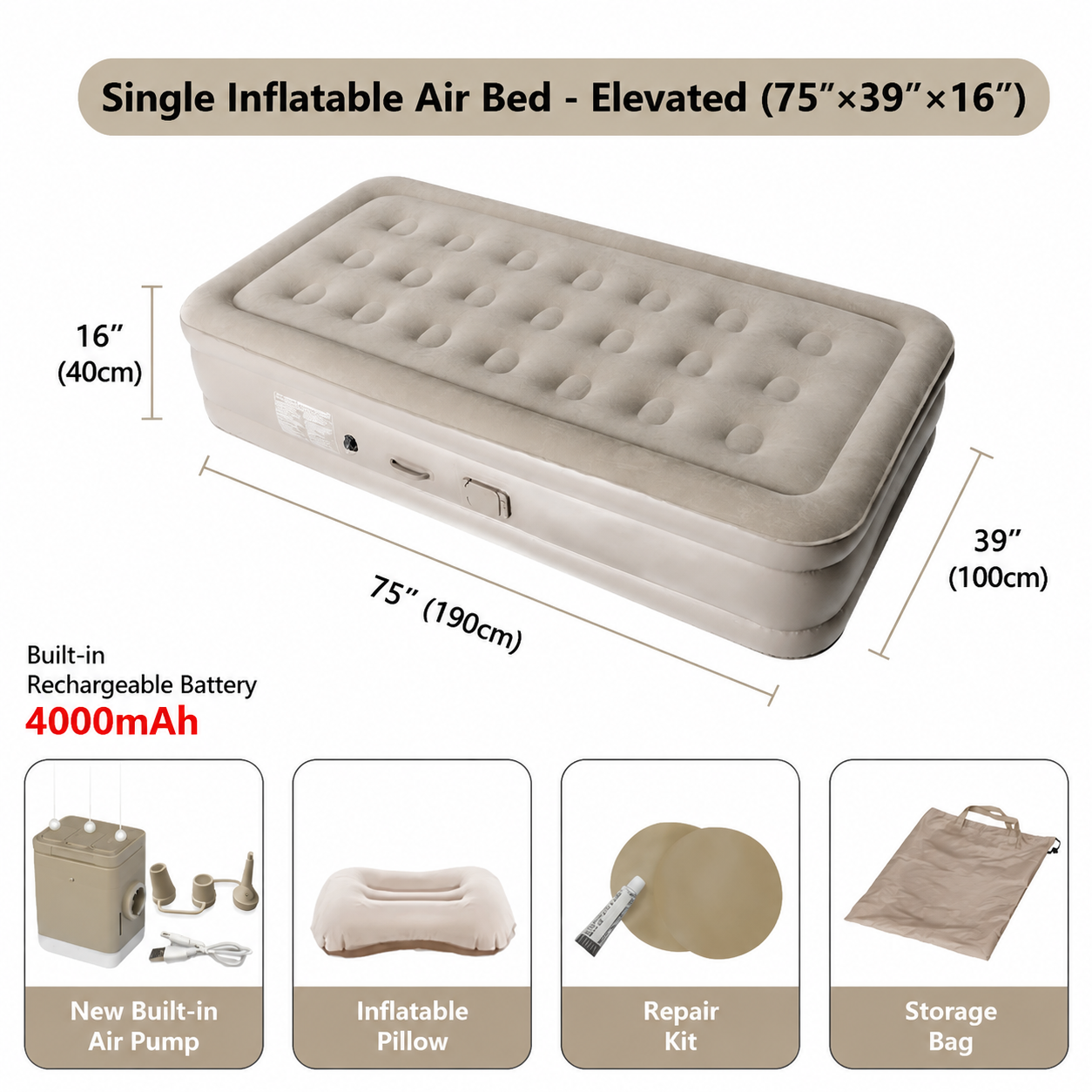 Automatic Inflatable Camping Mattress - Image 5