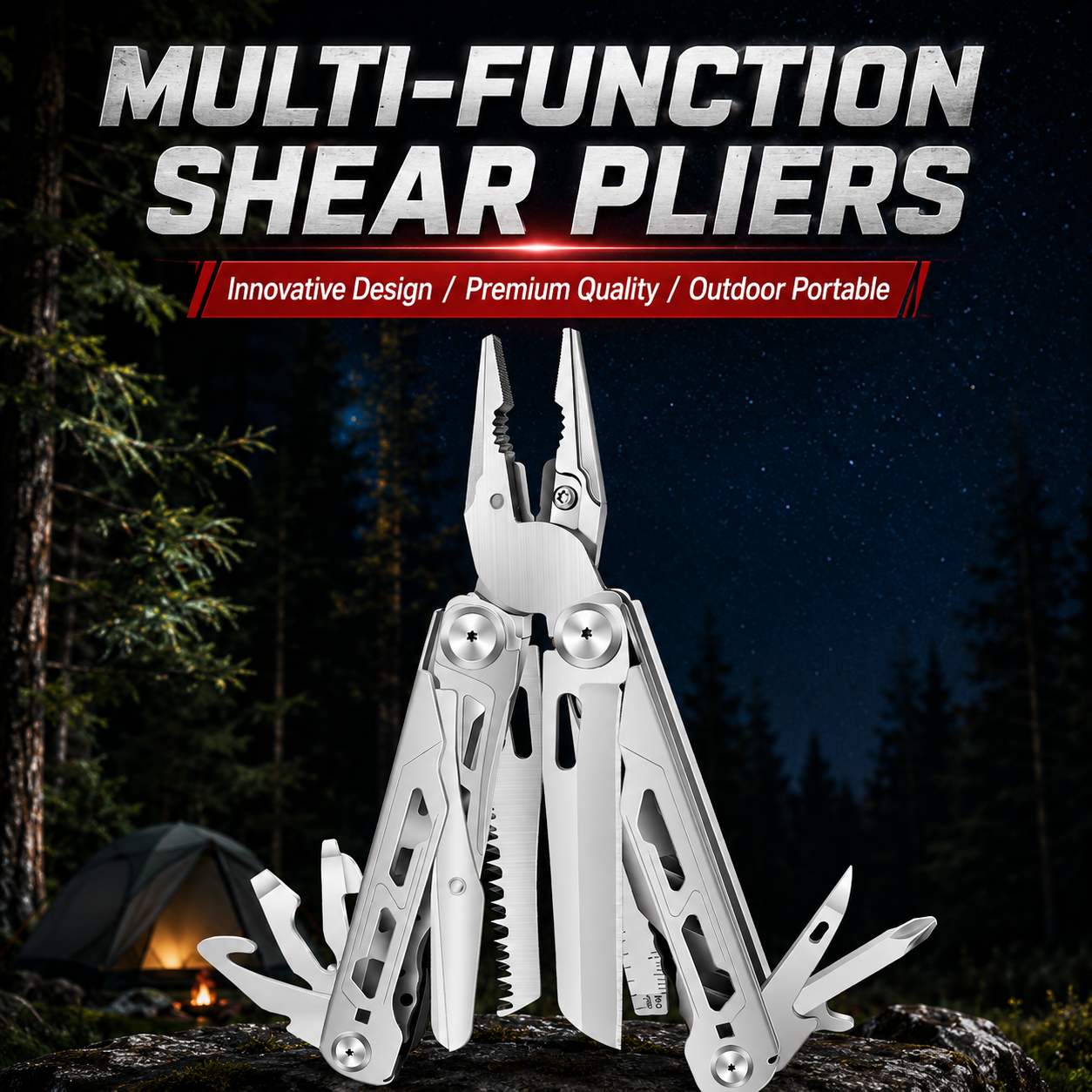 16-in-1 Folding Multi-Tool Pliers - Image 2