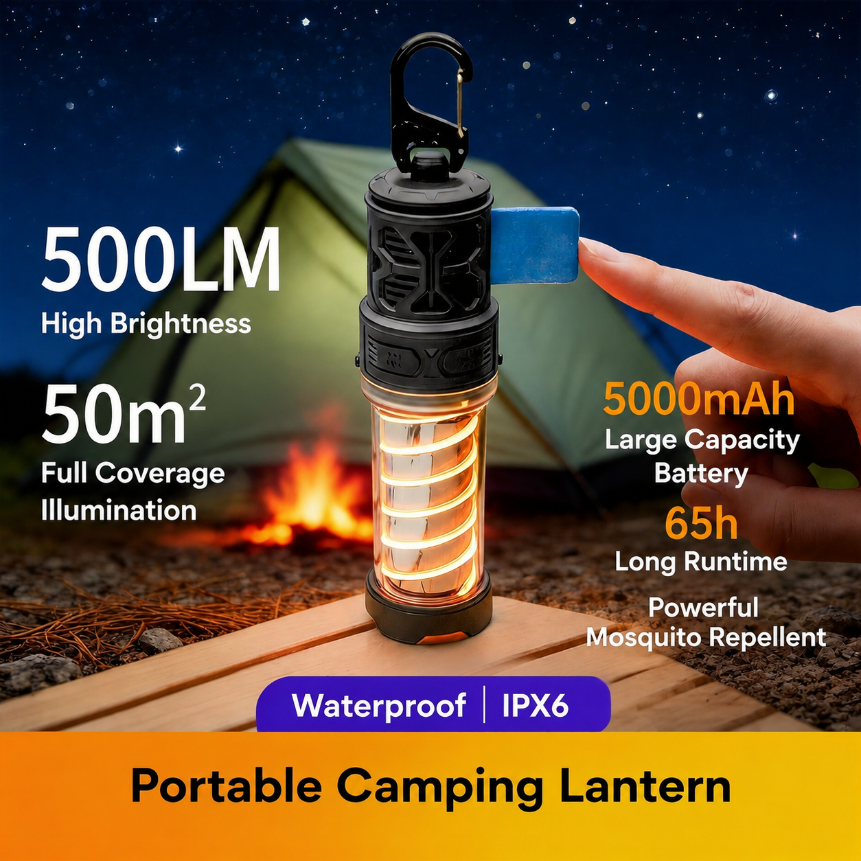 Mosquito-Repellent Camping Lantern - Image 2