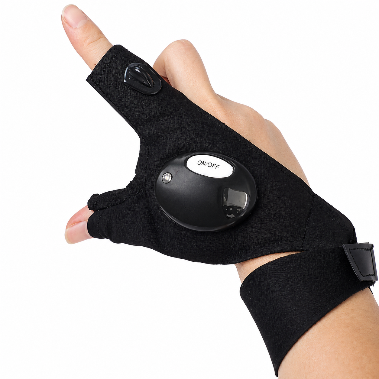 Hands-Free LED Flashlight Gloves - Image 4