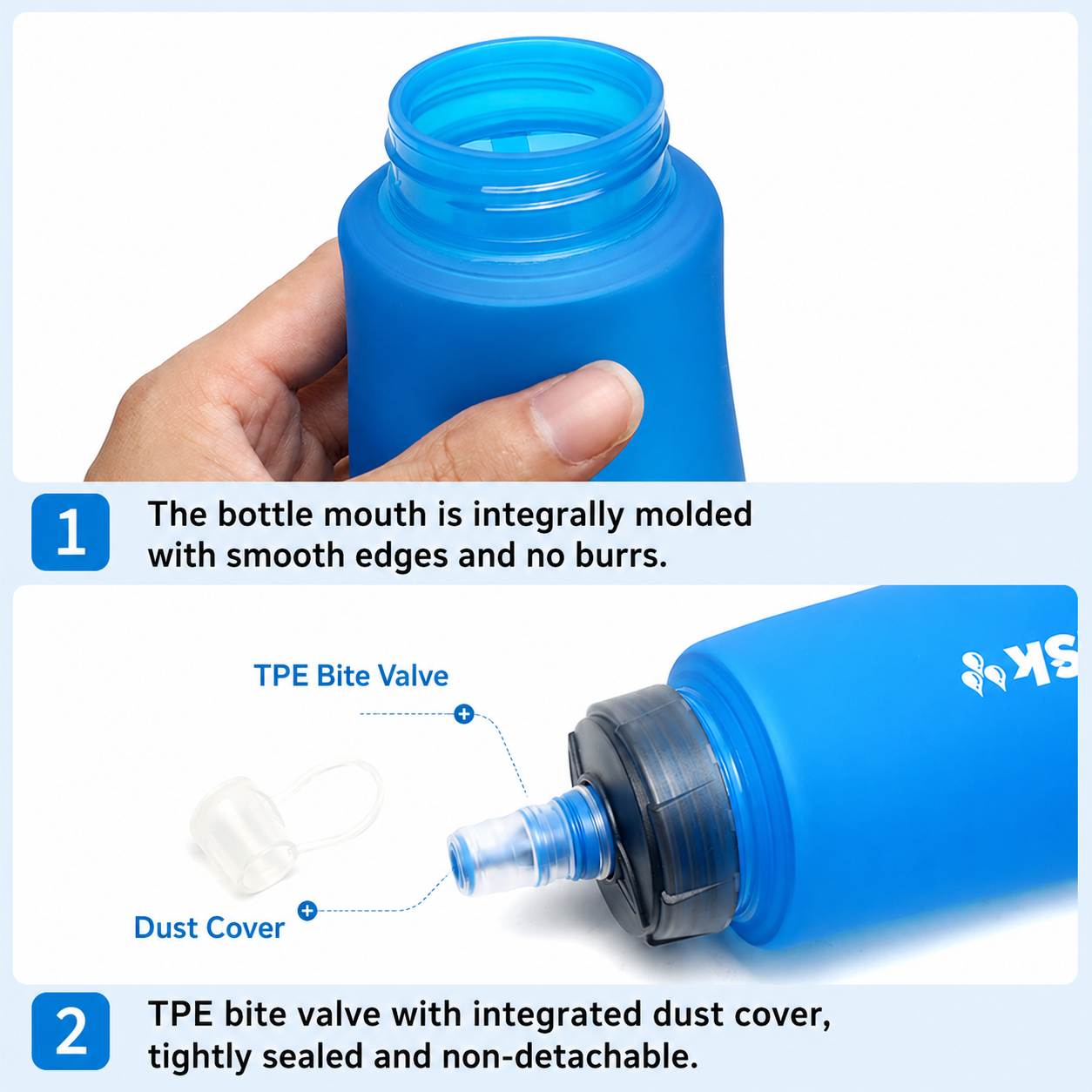 Collapsible TPU Hydration Bottle - Image 4
