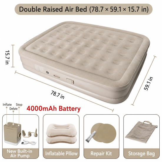Automatic Inflatable Camping Mattress - Image 6