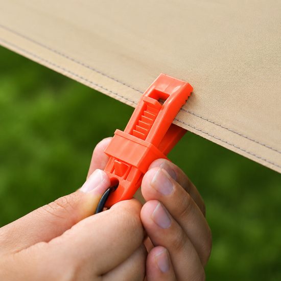 Adjustable Sliding Tent Fabric Clips - Image 3