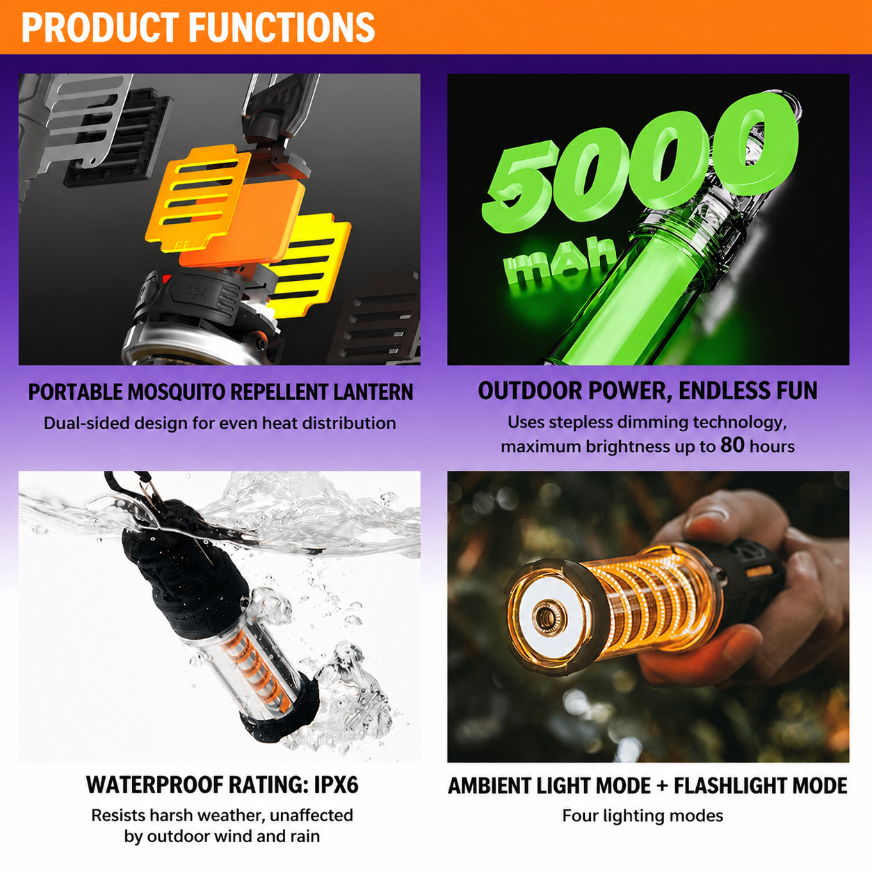 Mosquito-Repellent Camping Lantern - Image 3