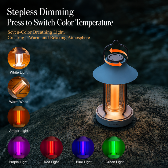 Rechargeable Vintage Camping Lantern - Image 4
