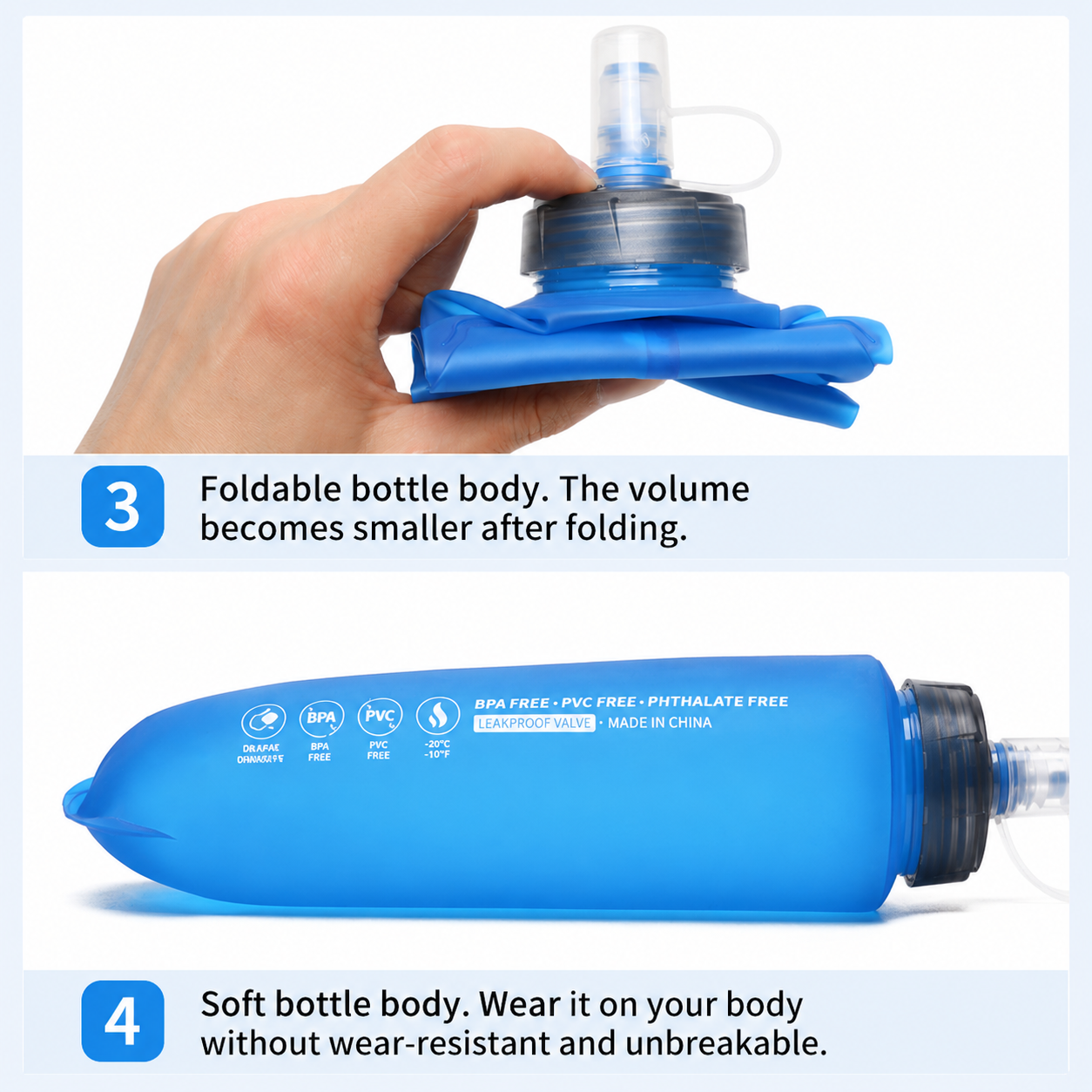 Collapsible TPU Hydration Bottle - Image 5