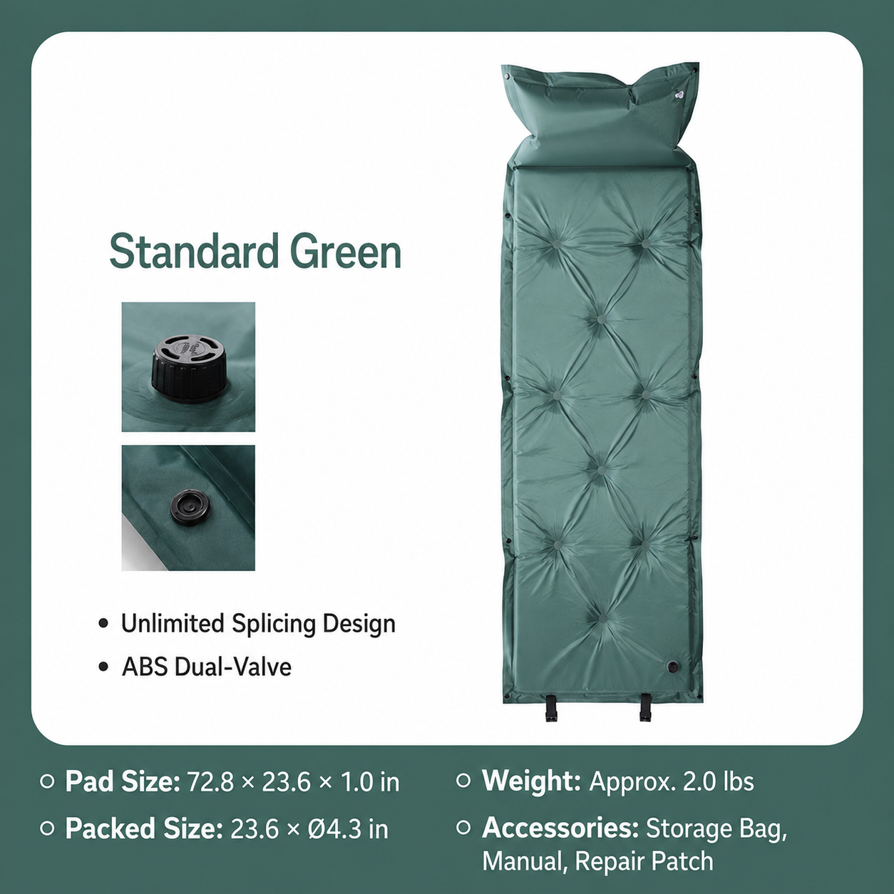 Connectable Self-Inflating Camping Pad - Image 7